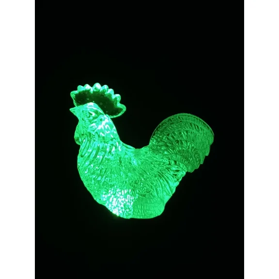 1 Set Rooster Clear Acrylic Solar Garden Yard Patio Stick Stake Light