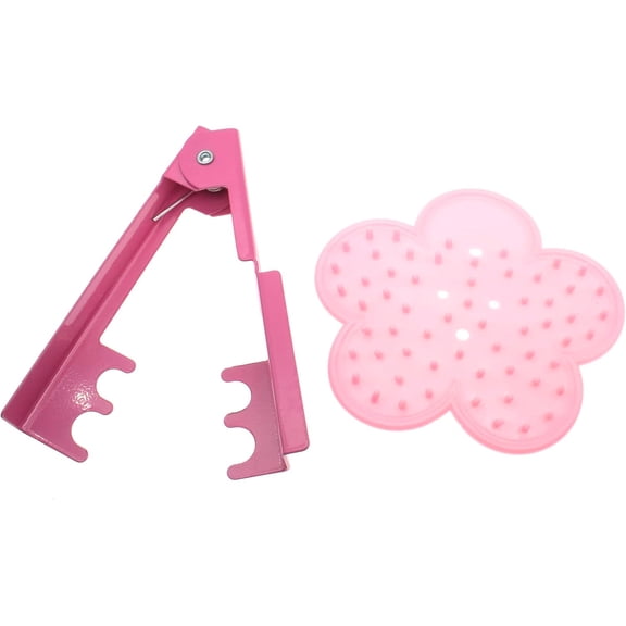 1 Set Rose Stem Leaf Thorn Stripper Stripping Tool Remove (Pink)