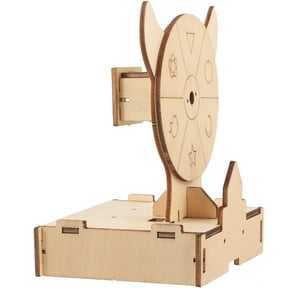 CRILSTYLEO Wooden Prize Wheel Game Set for Parties and Events, 4.91 x 4.72 x 3.14 Inches, Fun Interactive
