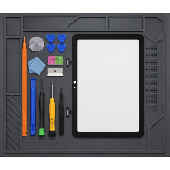 1 Set Screen Replacement for 10th Gen 2022 10.9 Inch and A16 2025 11 Inch, Digitizer Glass with Repair Tools, Fits A2696 A2757 A2777 A3354 A3355, No LCD
