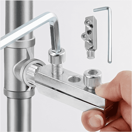 1 Set Screw Extractor Kit, Damaged Stripped Bolt Remover with Hex Handle, Fits 1/2 and 3/4 Inch Pipes