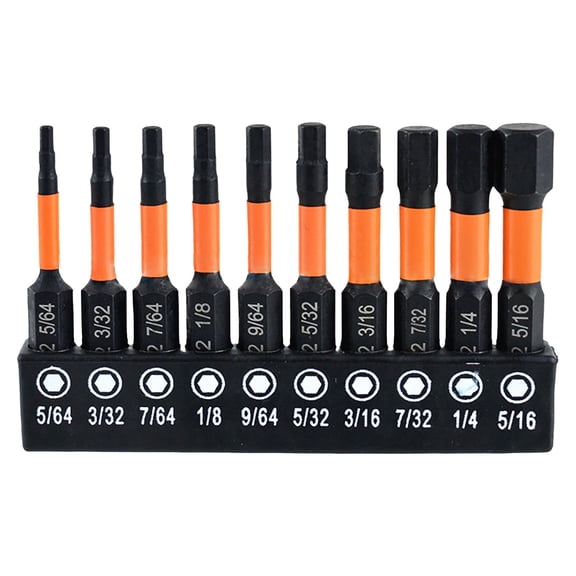1 Set Screwdriver Bits Hexagon Bit Drill Bit For Furniture Assembly Black