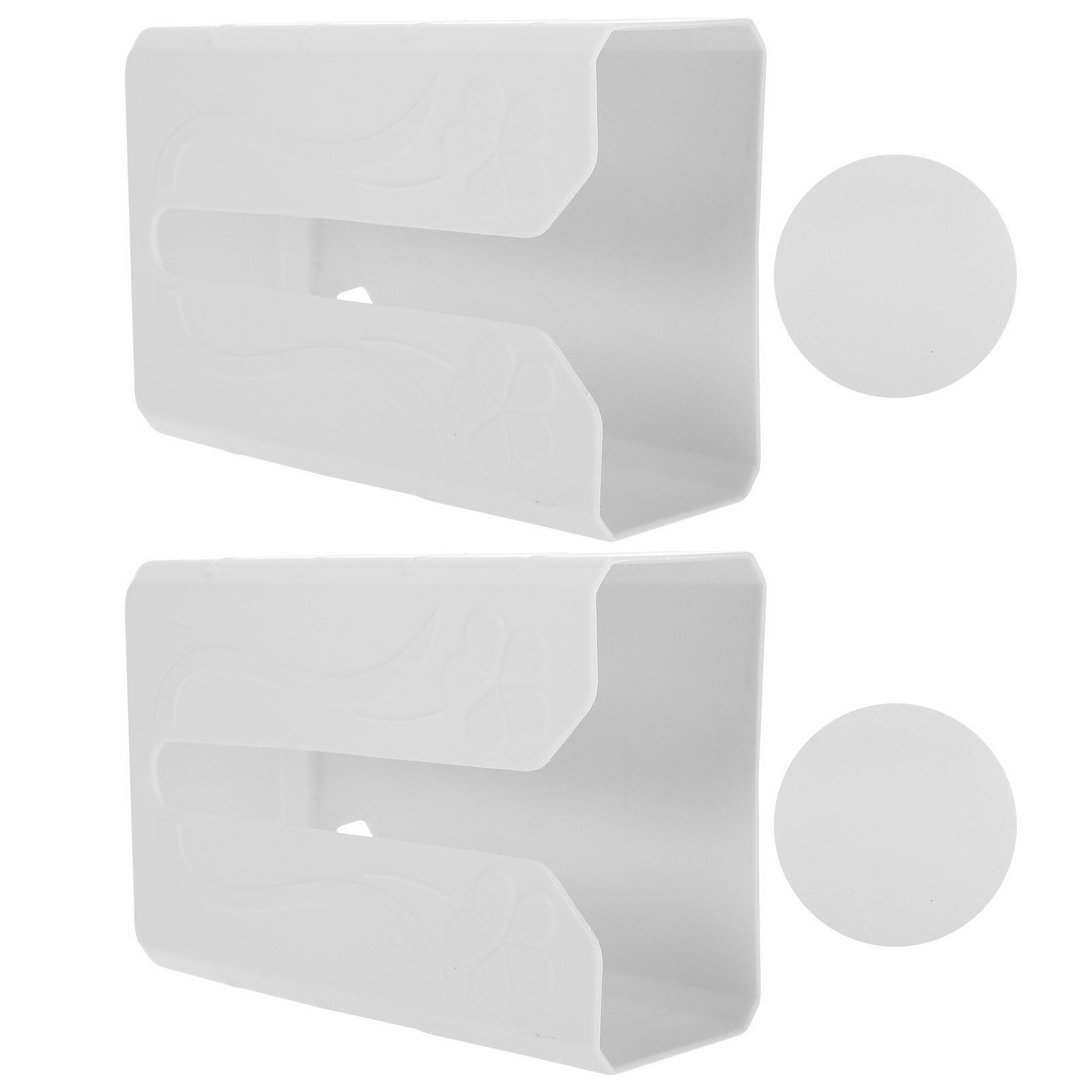 1 Set Self Adhesive Tissue Boxes Wall Mounted Tissue Dispensers Tissue