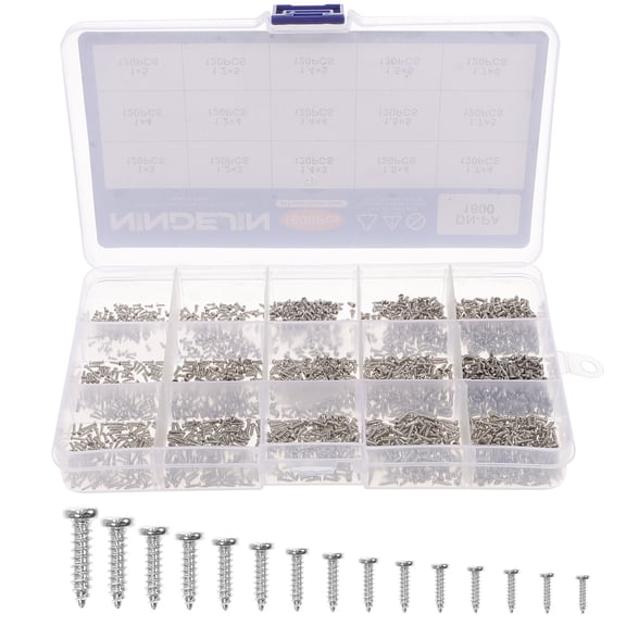 1 Set Self-tapping Screw Wall Plate Screw Sheet Metal Screw For Wood Metal