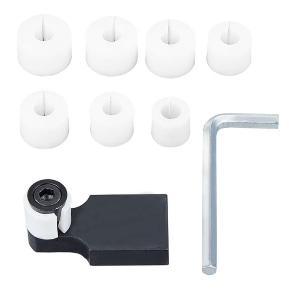 1 Set Setter Clamp Channel Diamond Stone Setting Tool Kit Jewelry Ring Processing Tool for Ring Setting Expanding Black 14~21x13~13.5mm
