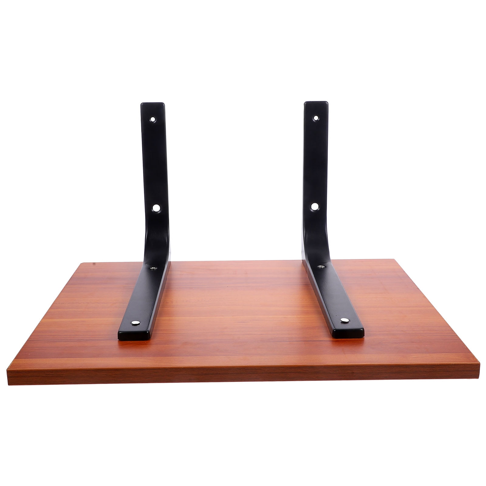 1 Set Shelf Brackets Floating Shelf Brackets Heavy Duty Bookshelf Brackets with Wooden Board