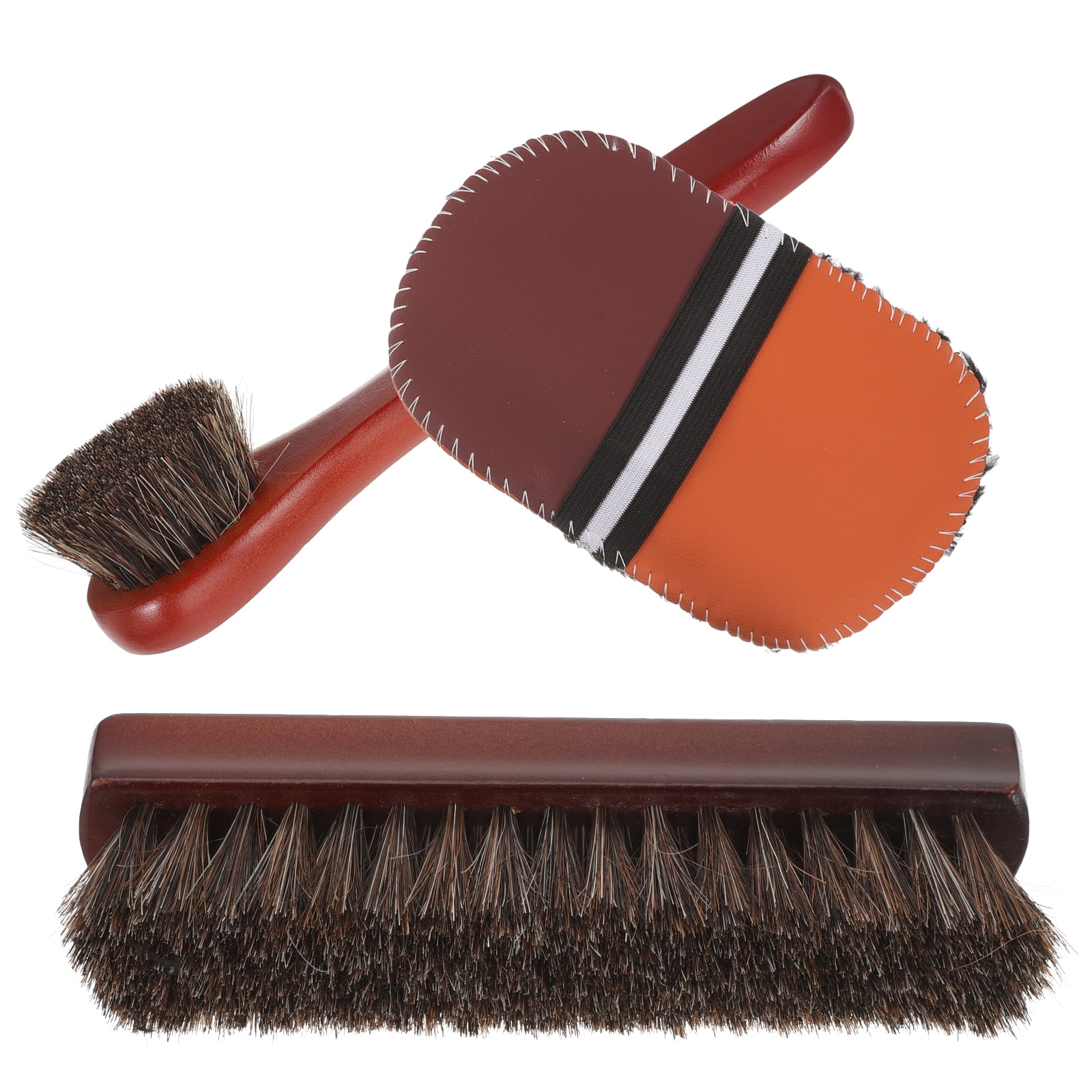 1 Set Shoe Polish Leather Shoe Horse Hair Brush Boot Shoe Horsehair