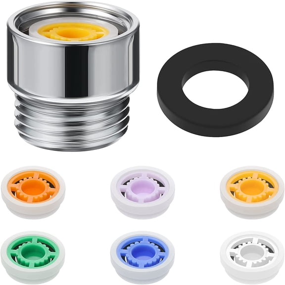 1 Set Shower Flow Reducer Limiter Set 1/2 Inch Flow Restrictor Control Valve for Fixed Handheld and Shower Head 1.2/1.5/1.8/2/ 2.2/2.5 Gpm