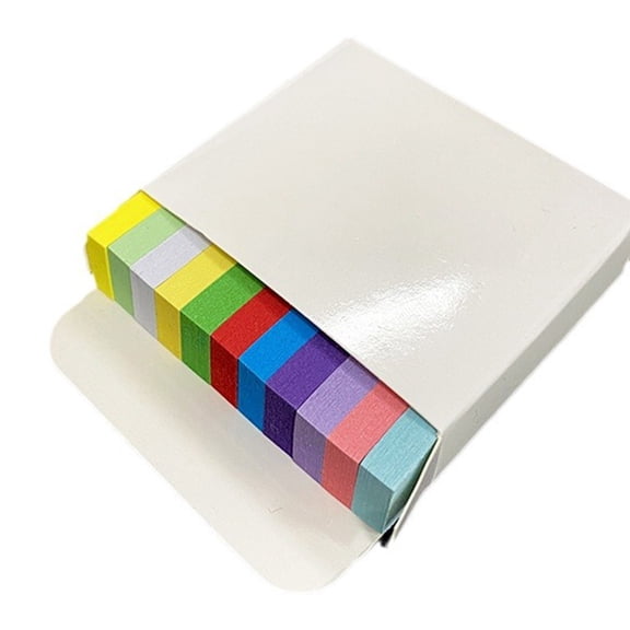1 Set Simple Sticking Note Memos Pad Easy to Write 11 Colors Notepads Colorful Sticking Notes Coloured Index Tabs