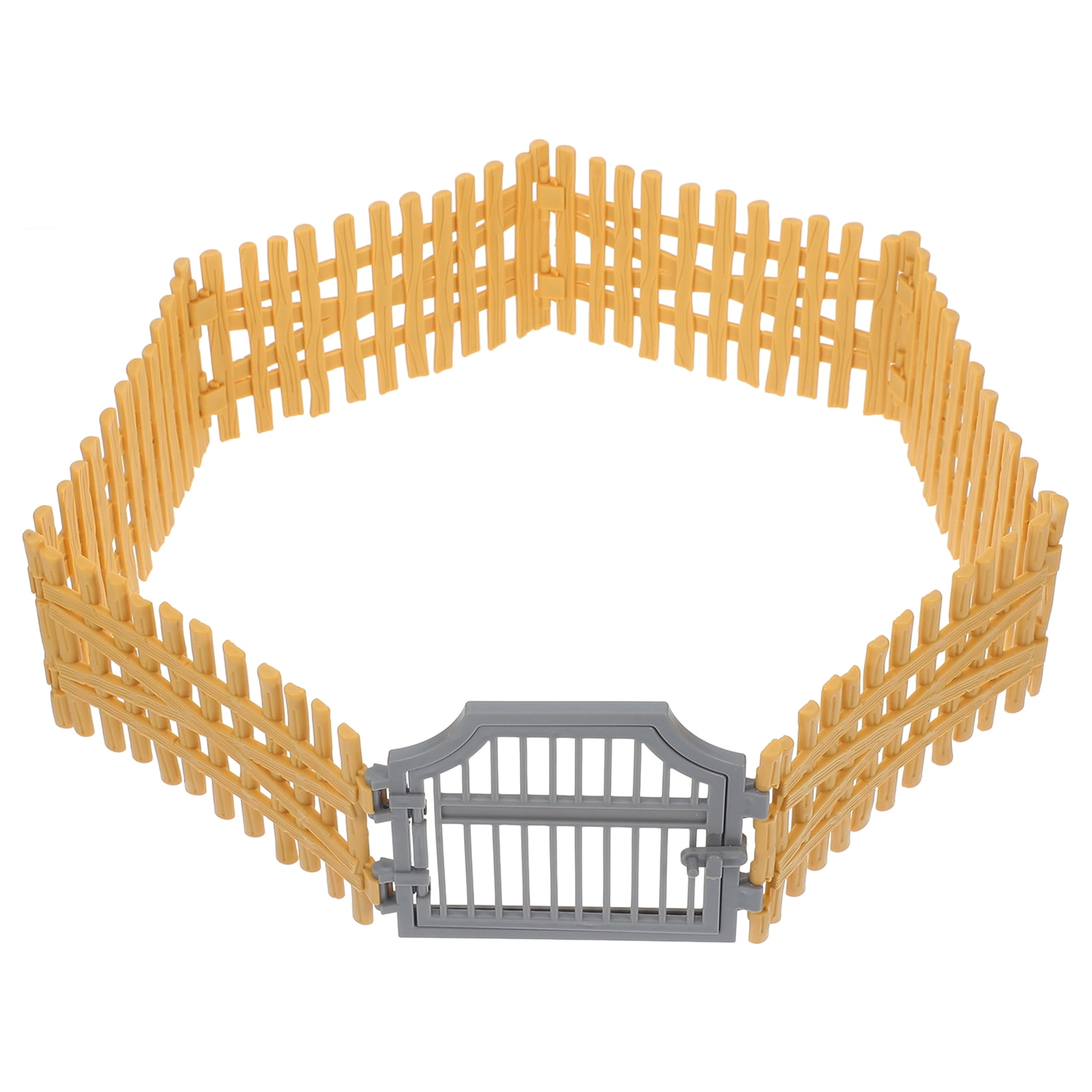 1 Set Simulation Scene Prop Farm Fence Toy Horse Fence Model Diy Scene ...