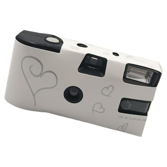 1 Set Single Time Use Film Camera 27 Exposures with Flashing Light for Event Parties Vintage Aesthetic