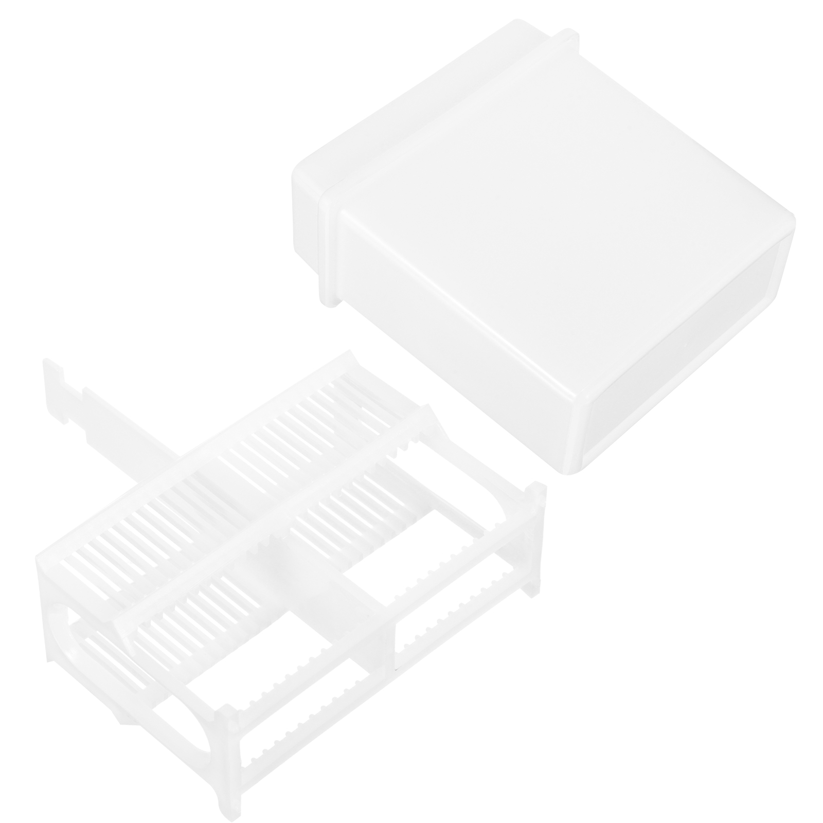 1 Set Slides Staining Rack Microscope Slides Staining Jar Slides