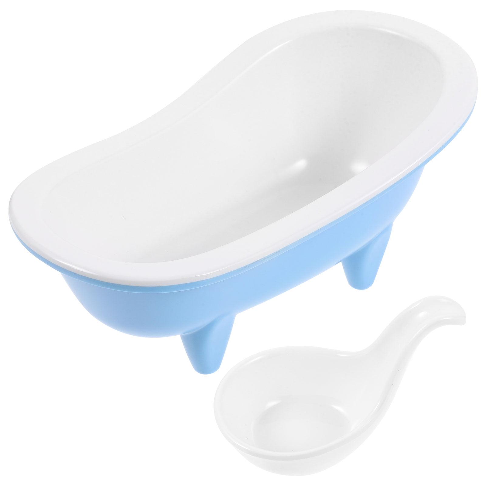 1 Set Snack Bowl Desktop Candy Tray Bathtub Shape Fruit Storage Dish