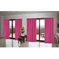 thumbnail image 1 of 1 Set Solid Foam Backing Lined Blackout Window Curtain Panel Treatment Drape Rod Pocket Matte in Different Sizes 63", HOT PINK R64, 1 of 2