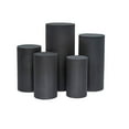 thumbnail image 1 of 1 Set, Spandex Pillar Covers for Metal Cylinder Pedestal Stands 5 Pcs/Set - Black Covers ONLY/Cylinder Pedestal Stands NOT INCLUDED, 1 of 4