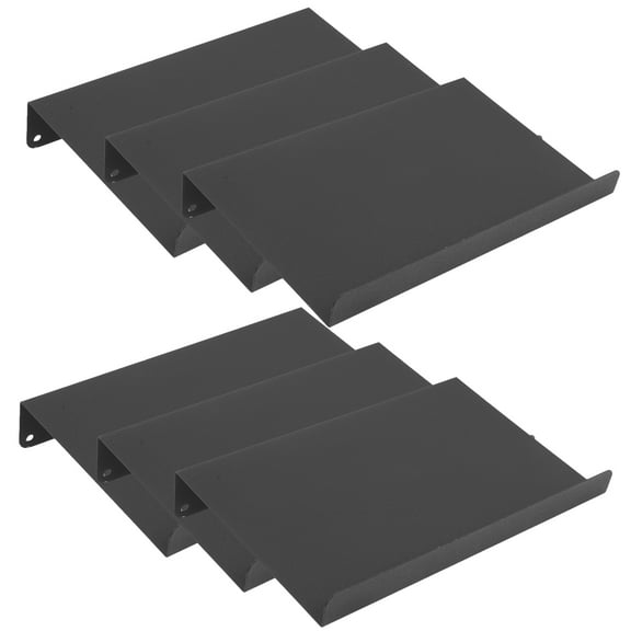 NIAIZEK Black Space Aluminum Kitchen Drawer Spice Organizer Set of 6, and Stylish Storage Solution