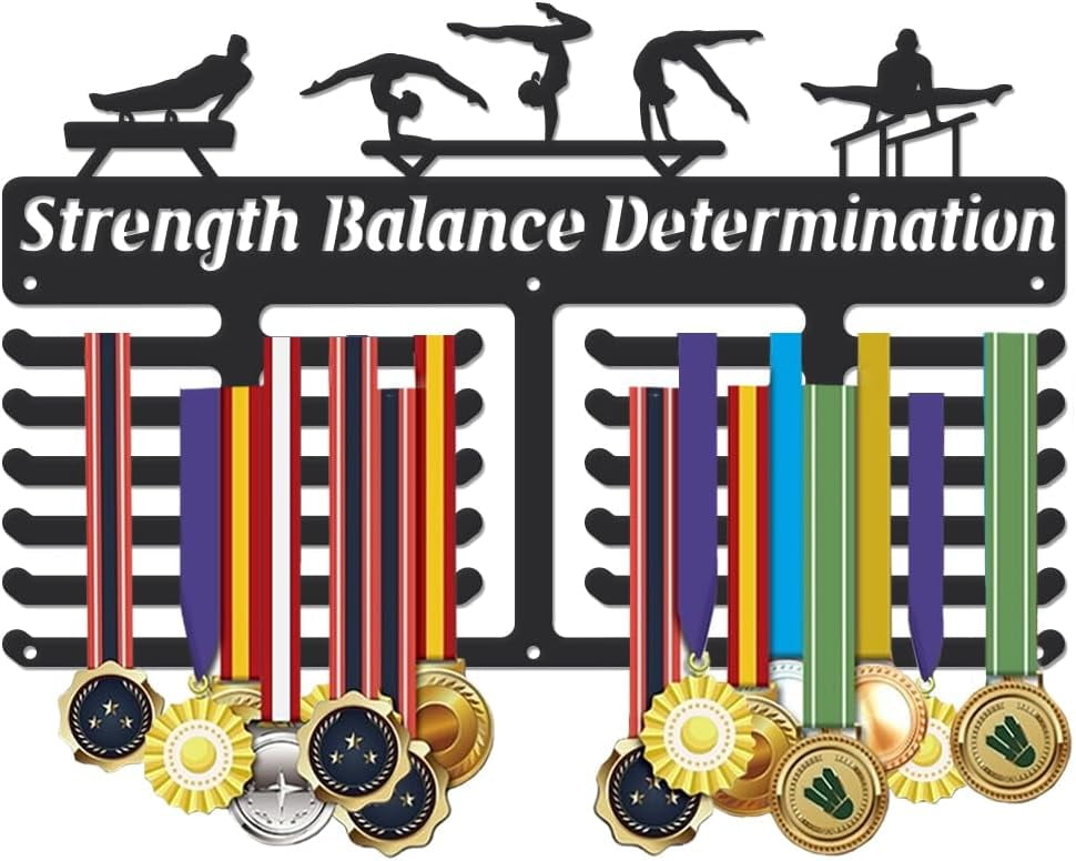 1 Set Sports Medal Hanger Display Medal Holder Award Metal Medals Organizer Ribbon Display Holder Rack Wall Mounted Race Non-Slip Hooks Gifts for Athletes diy Sports