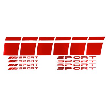 Diamond Wire Wheel Red Eagle Emblem Sticker – Hex Nut Knock Offs, 1 Piece, #1016