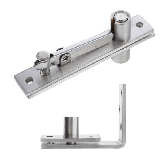 1 Set Stainless Steel 360 Degree Rotation Hidden Door Pivot Hinge for Wood Doors