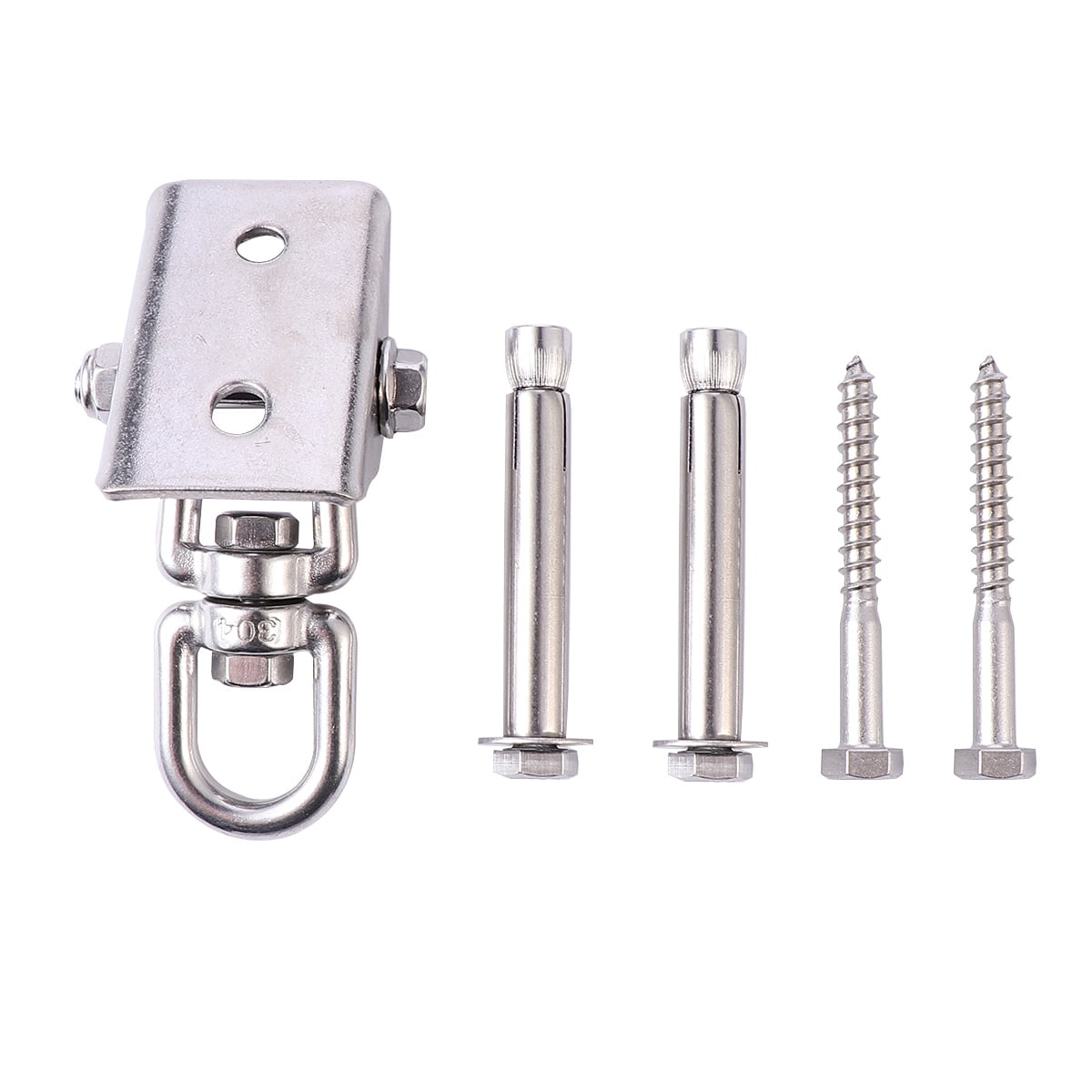 1 Set Stainless Steel 360° Swivel Swing Hanger Heavy Duty Hammock