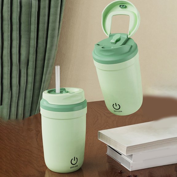 1 Set Stainless Steel Automatic Stirring Mug Kitchen Cups Plastic Cups For Kitchen Use (G)
