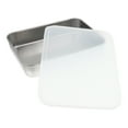 1 Set Stainless Steel Barbecue Plate Freshkeeping Box with Lid Baking