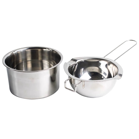 1 Set Stainless Steel Melting Bowl, Stainless Steel Double Boiler Universal Melting Pot for Melting Chocolate, Candy, Candle, Soap and Wax