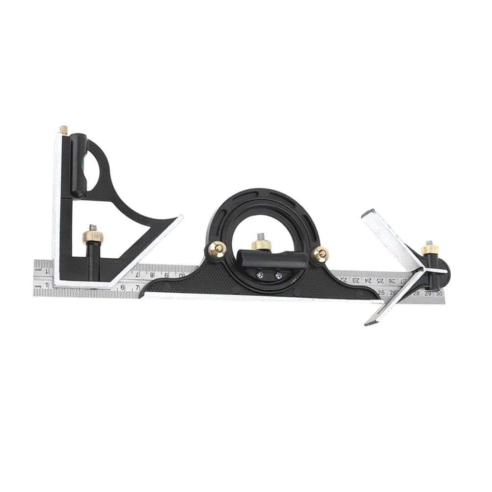 1 Set Stainless Steel Ruler Angle Gauge Multi-functional Scale