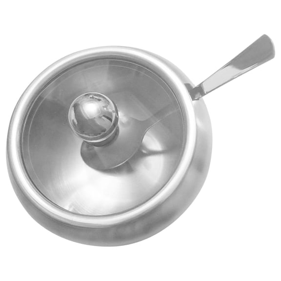 FUEENIRVA Stainless Steel Sugar Condiment Pot Set for Coffee Shops and Restaurants, Coffee Storage Container