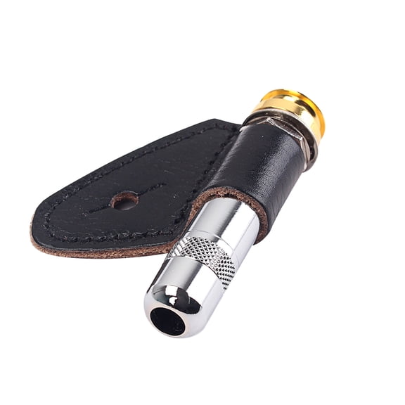 1 Set Strap Pin Jack Socket Guitar Accessories Endpin Jack Socket Plug Copper Material with Leather Cover for Acoustic Electric