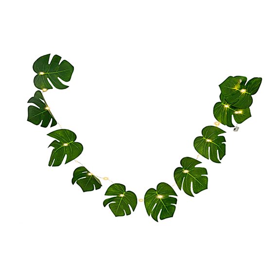 1 Set String Light Turtle Leaves Shape Radiation Free Faux Silk Flower LED Fairy Curtain String Light Wedding Decor for Office