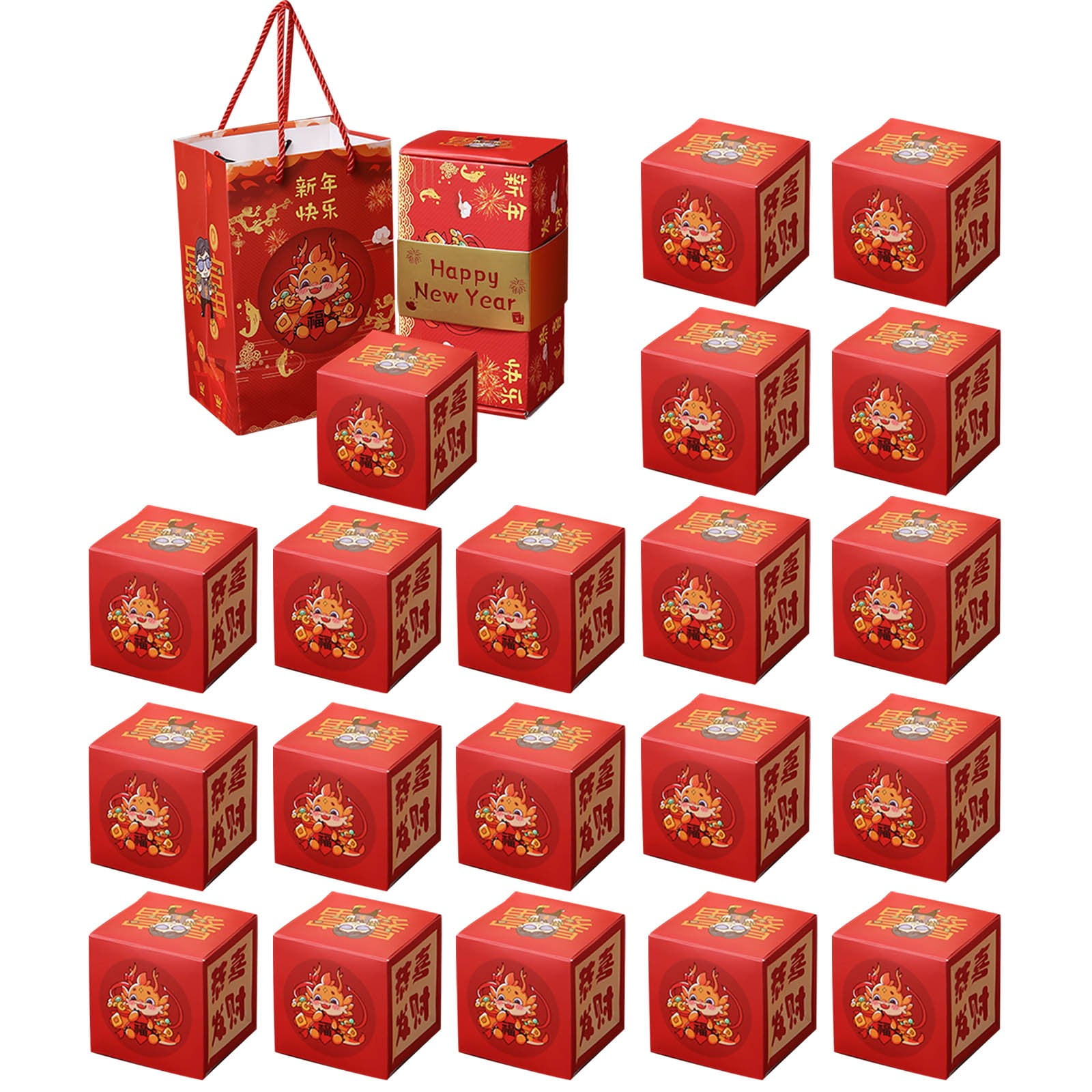 1 Set Surprise Explosion For Unique Folding Bouncing Red Envelope With