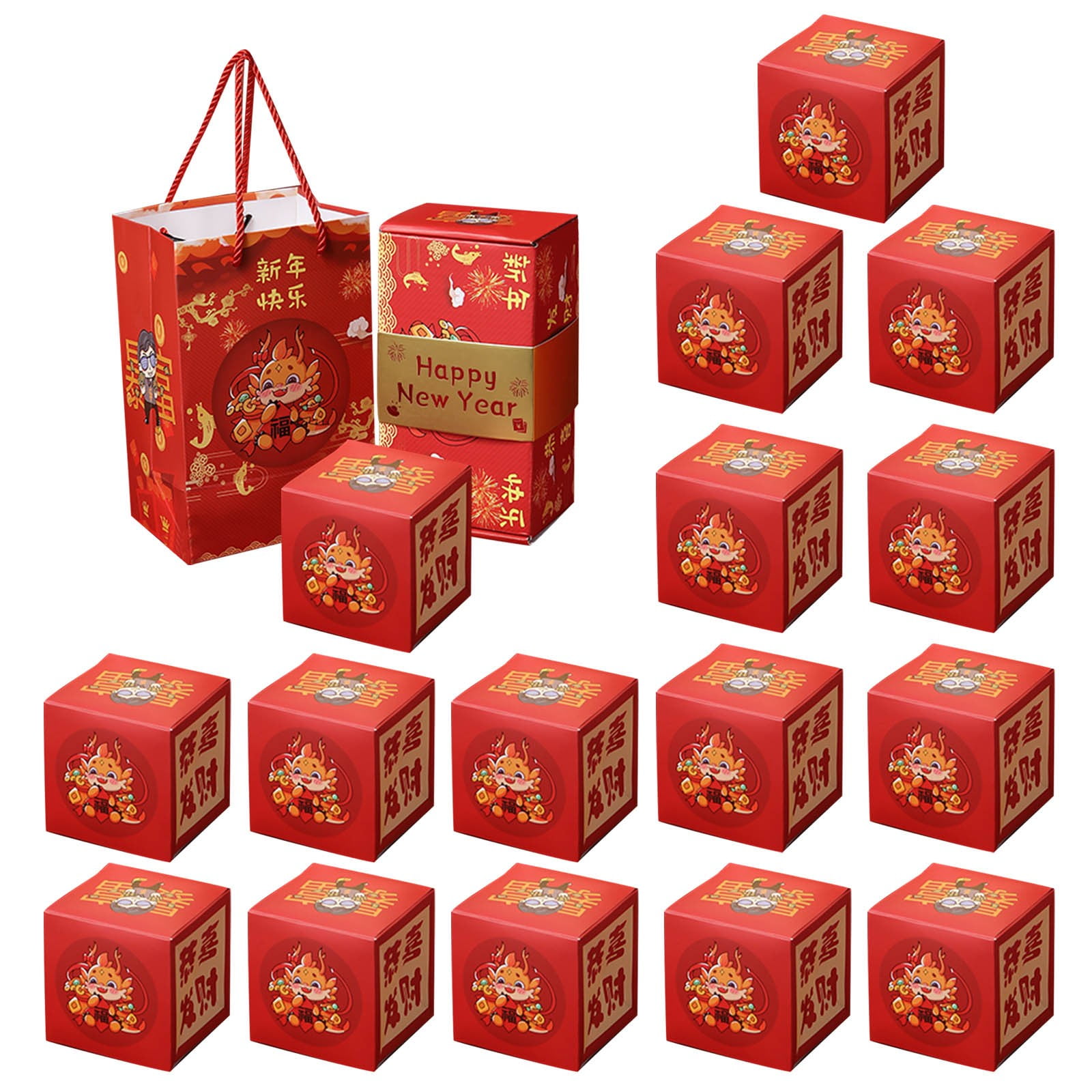 1 Set Surprise Gift Box Explosion For Unique Folding Bouncing Red