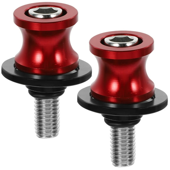 Worgeous 1 Set Swing Arm Spools for Motorcycle with Swing Arm Sliders and Screws