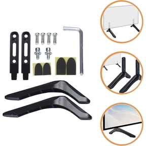 1 Set TV Base Feet TV Stand Mount Legs Universal Table Stand for 32-65 Inch LCD LED Screen Televisions Black