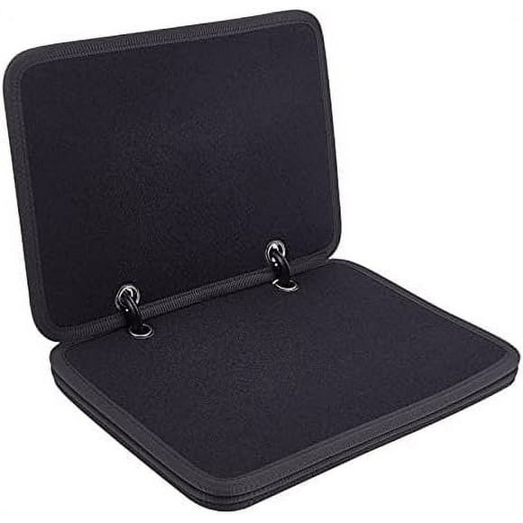 1 Set Tactical Patch Booklet Organizer Black Flip-Page Patch Book Mini Display Patches Panel Board with Removable D-Buckles for Military Army Combat Morale Emblem