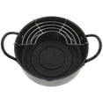 1 Set Tempura Frying Pot Japanese Style Deep Fryer Pan with Oil Drainer