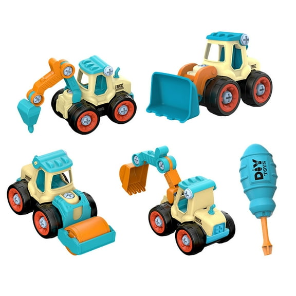 1 Set Toddler DIY Assembly Truck Toy Creative Take Apart Toy Durable Boys Gift
