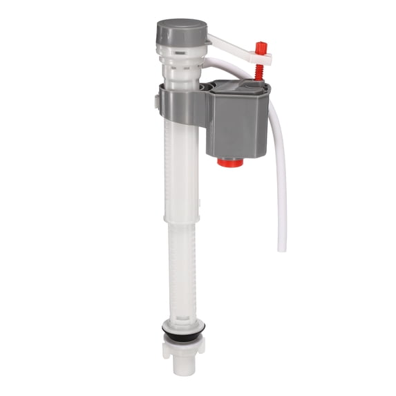 1 Set Toilet Fill Valve Replacement Kit, Universal Quiet and Fast Stop Toilet Leaks Repair Kit, Height Adjustable Fill Valve Hardware for Tank and Bowl Water Control, Light Gray