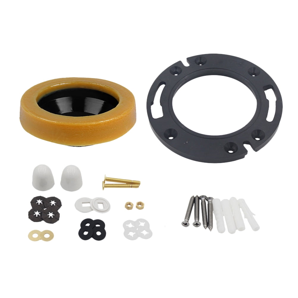 Toilet Installation Kit Flange with Wax Ring Bathroom Accessories for Bowl Seal Replacement Gasket