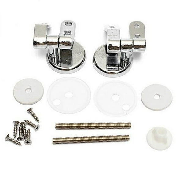 1 Set Toilet Lid Hinges Replacement Fittings Quick Release Home Hinge Screw Kit