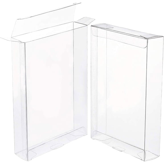 1 Set Transparent PVC Rectangle Favor Box Candy Treat Gift Box for Wedding Party Baby Shower Packing Box Clear 26.3x15.85x0.05cm Box Size: