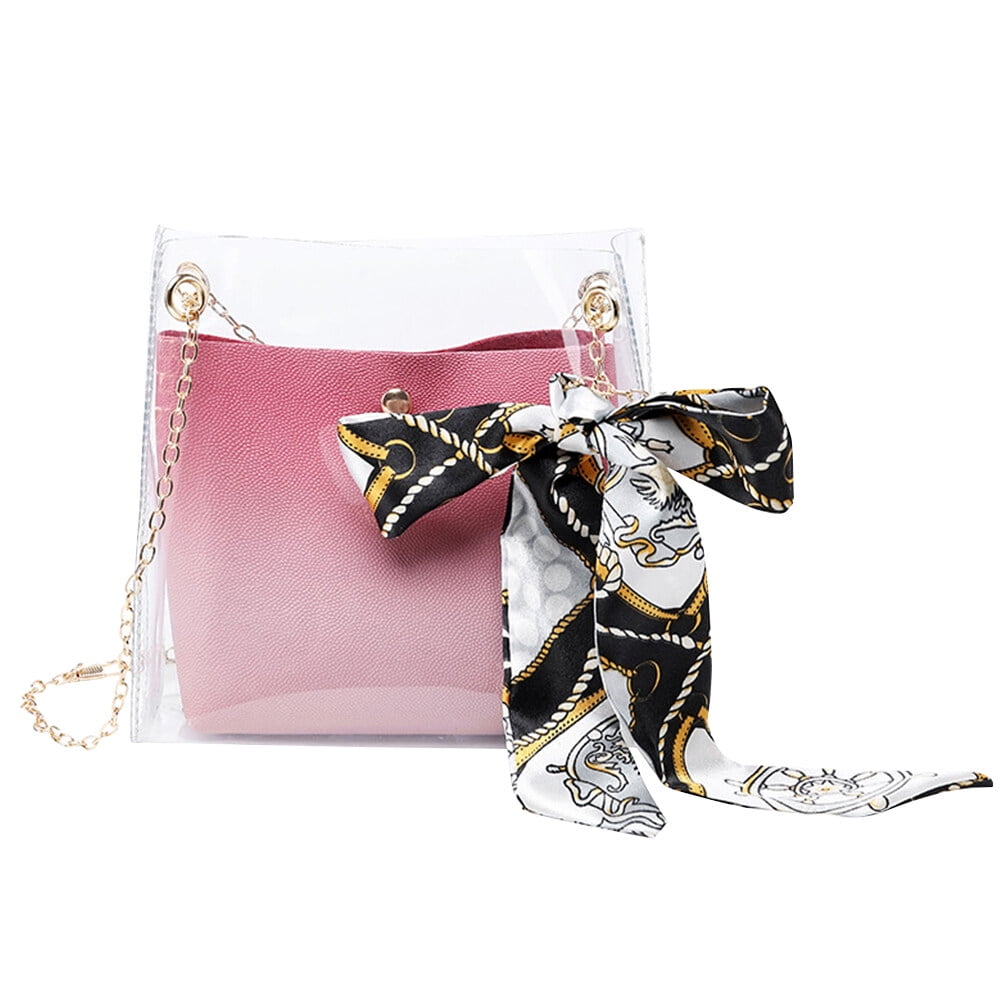 Pink Handbag Wallet Shoes Set