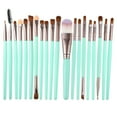 thumbnail image 1 of 1 Set Travel Makeup Brush Set Eyeshadow Brush Contour Concealer Blusher Brush Faux Fiber Green, 1 of 6