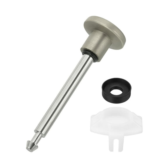 1 Set Tub Spout Diverter Repair Kit, Bathtub Leaky Faucet Repair Replacement Parts Includes 1 x Valve Stems, 1 x Cup Seals and 1 x Gate (Brushed, Silver)