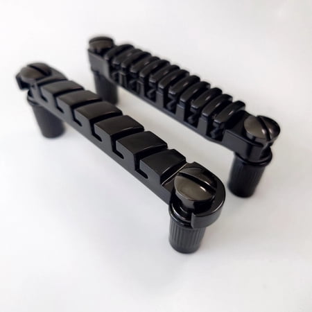 1 Set Tune-O-Matic Electric Guitar Bridge And Tailpiece Gold Black Chrome