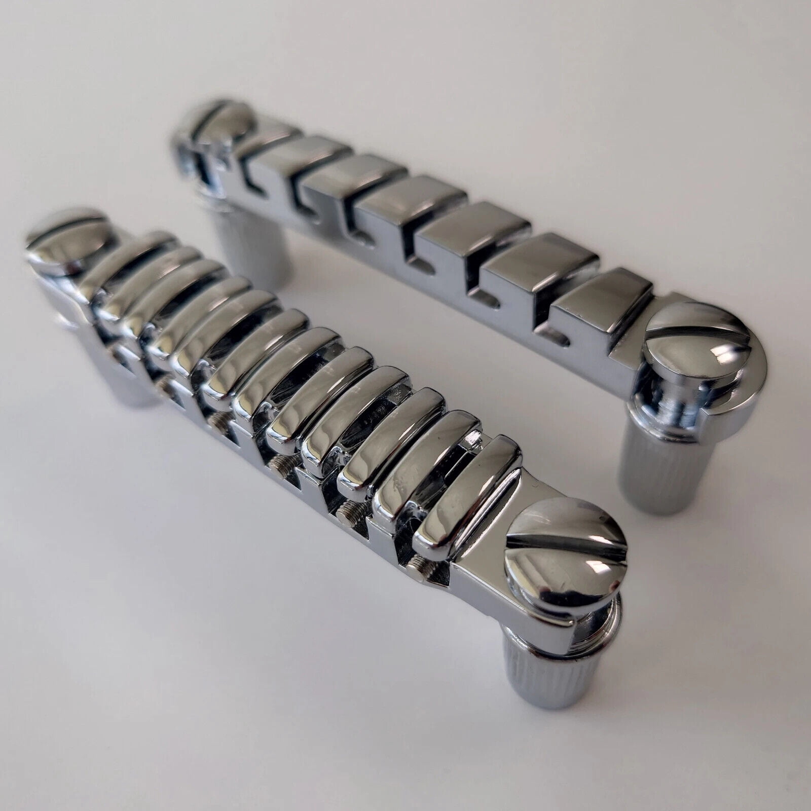 1 Set Tune-O-Matic Electric Guitar Bridge And Tailpiece Gold Black Chrome
