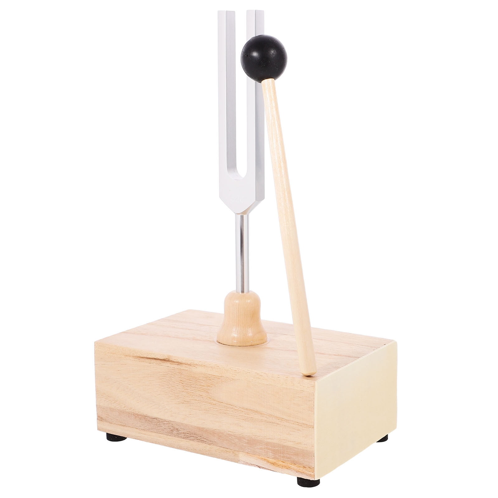 1 Set Tuning Fork Percussion Resonator Wooden Resonator Box Tuning Fork