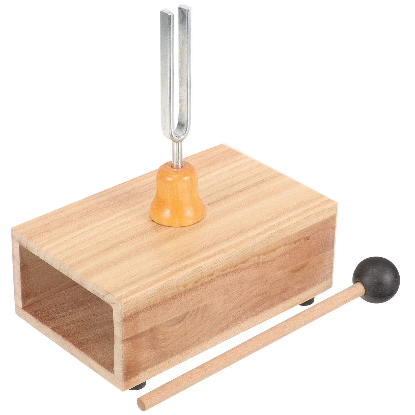 1 Set Tuning Fork Set Tuning Fork Resonance Box with Hammer for Sound