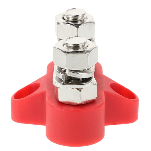 1 Set Twin Battery Binding Posts 48v Heavy Duty Dual Battery Terminal Connector Junction Block For Power And Ground For Automotive Rv And Marine Supplies